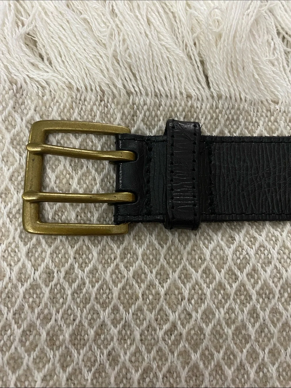 GAP Black Studded Leather Women's Belt